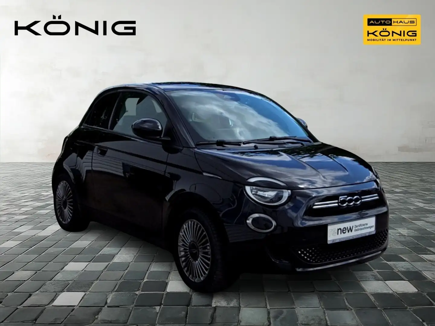 Fiat 500e 3+1 Icon Carplay Klima Tempomat Kamera Schwarz - 2