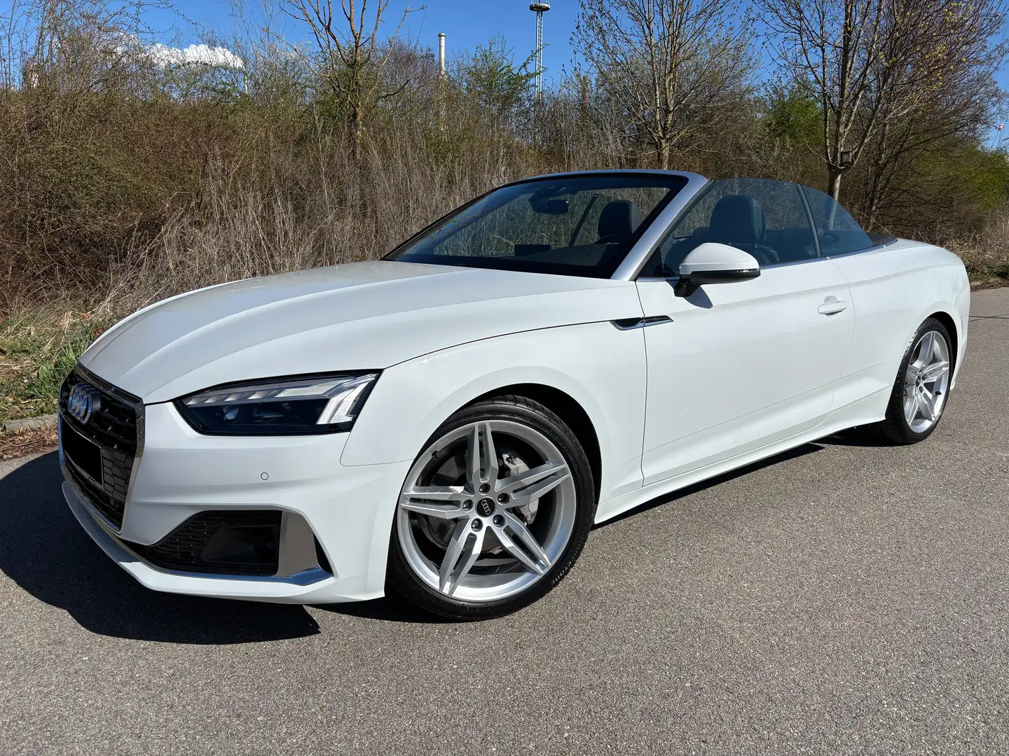 Audi A5 Cabriolet advanced 40 TFSI Matrix, ACC, AHK,Kamera Weiß - 1