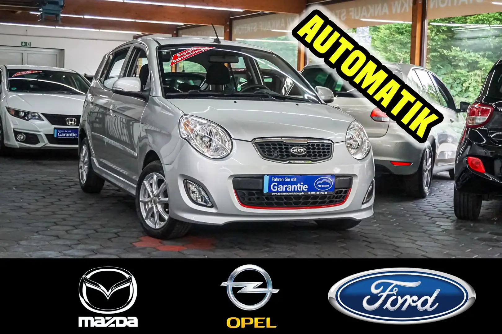 Kia Picanto 1.1 Spirit Automatik Klima Sitzheizung Argent - 1