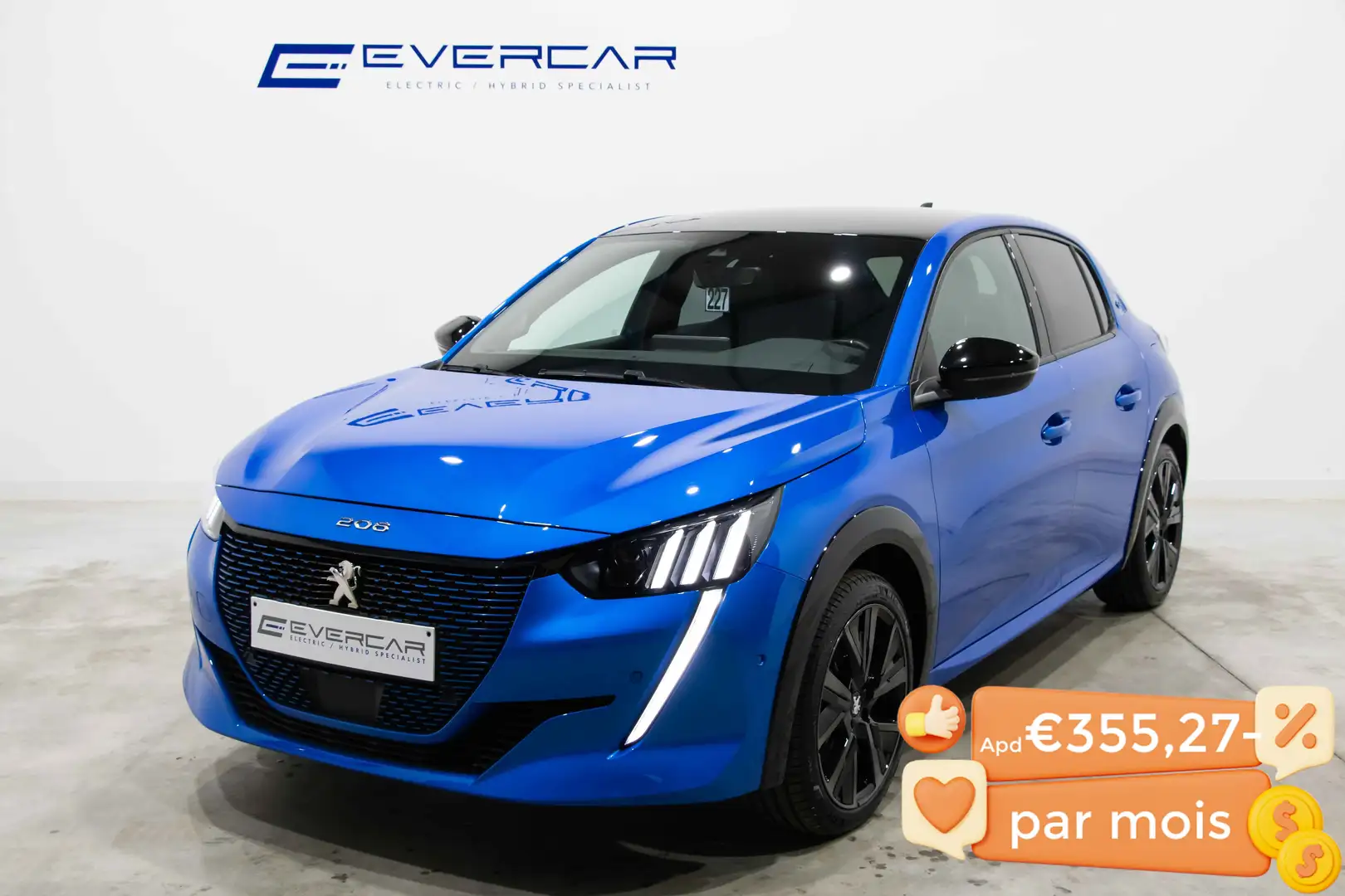 Peugeot e-208 50 kWh GT  ***DAB*CAMERA*LED*HEATED SEATS*** Bleu - 1