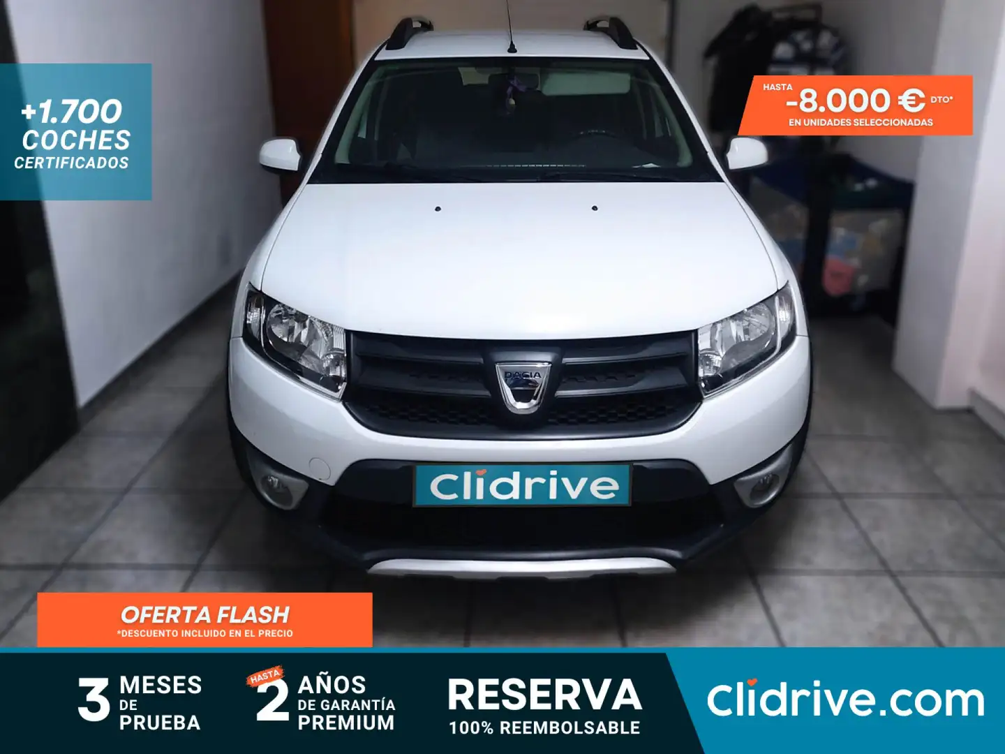 Dacia Sandero 1.5dCi Stepway 90 Blanco - 1