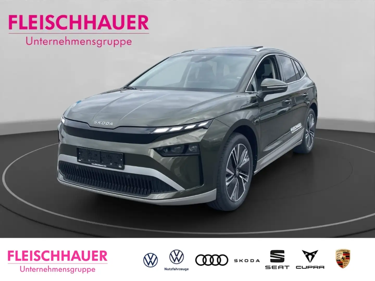 Skoda Enyaq 60 ACC CARPLAY NAVI PLUS-PAKET PANO PHONEBOX Grün - 1