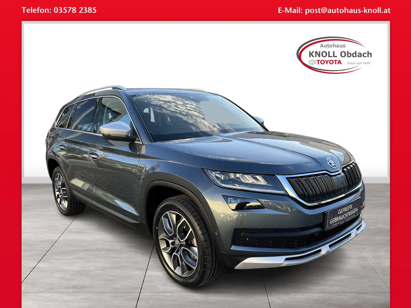 Skoda Kodiaq Scout 4x4 Gris - 1