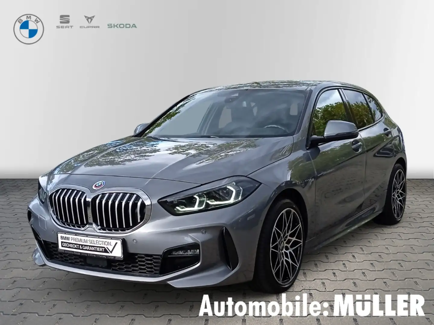 BMW 120 d xDrive*M Sportpaket*Navi*DAB*LED*Kurvenlicht*Spe Grau - 1