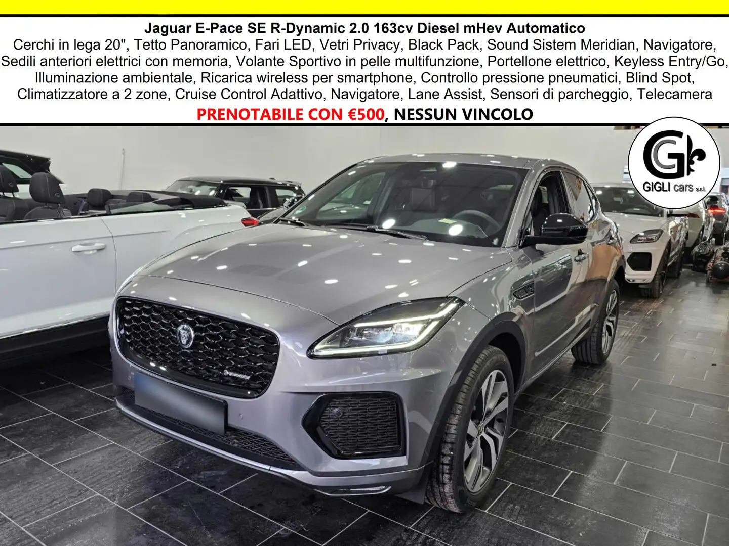 Jaguar E-Pace R-Dynamic SE Navi Camera Tetto C.20" LED BlackPack Gris - 1
