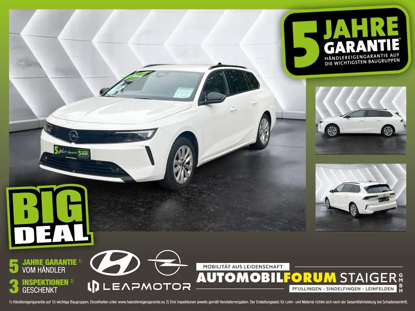 Opel Astra L Sports Tourer 1.2 Turbo Business Edition Weiß - 1