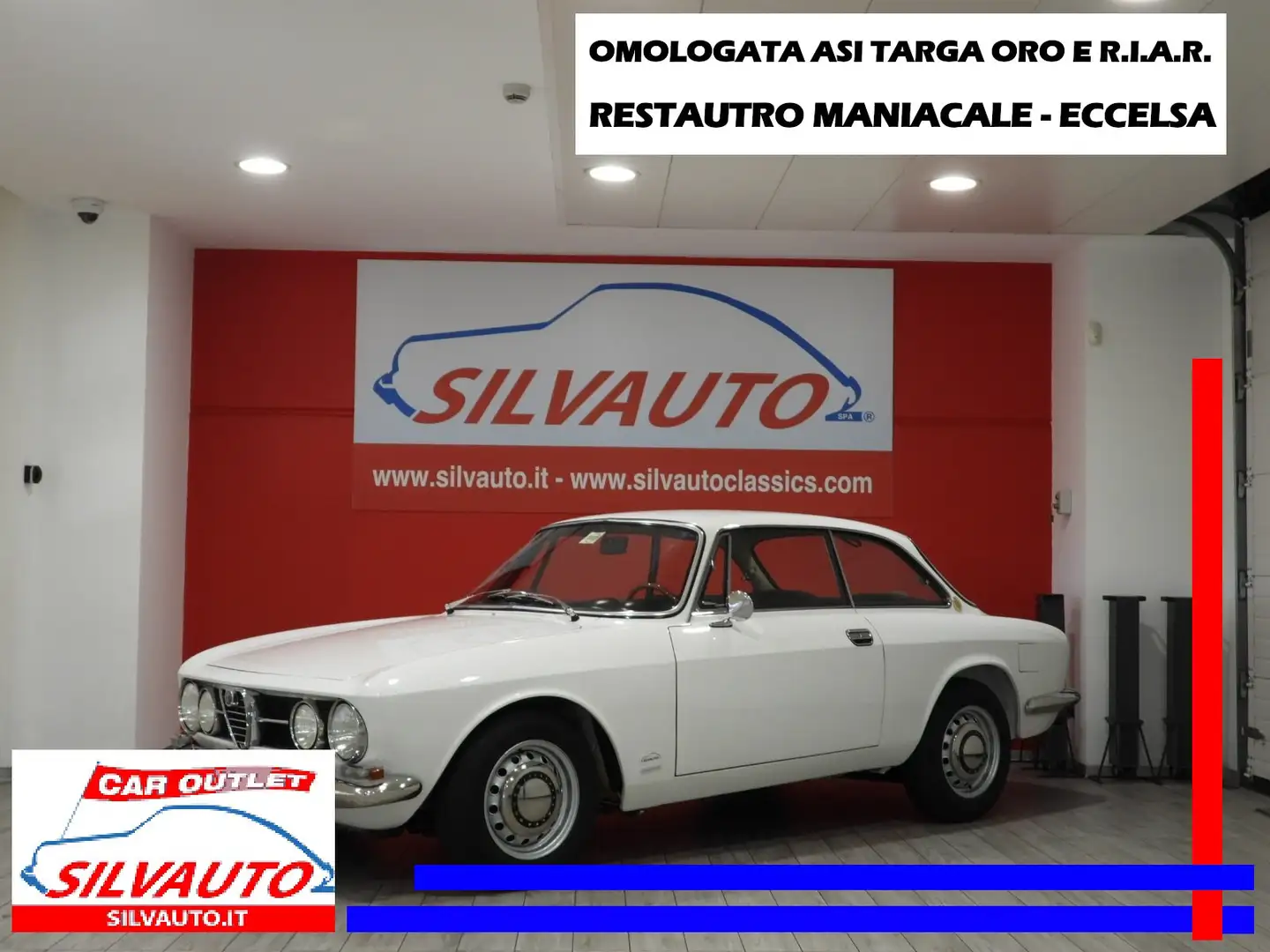 Alfa Romeo GT 1750 VELOCE TIPO 105.44 -ASI ORO E R.I.A.R. (1968) Blanc - 1