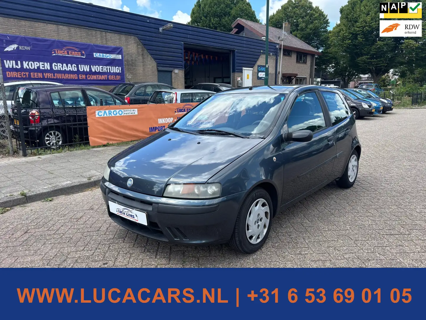 Fiat Punto 1.2-16V ELX Speedgear AUTOMAAT! Grijs - 1