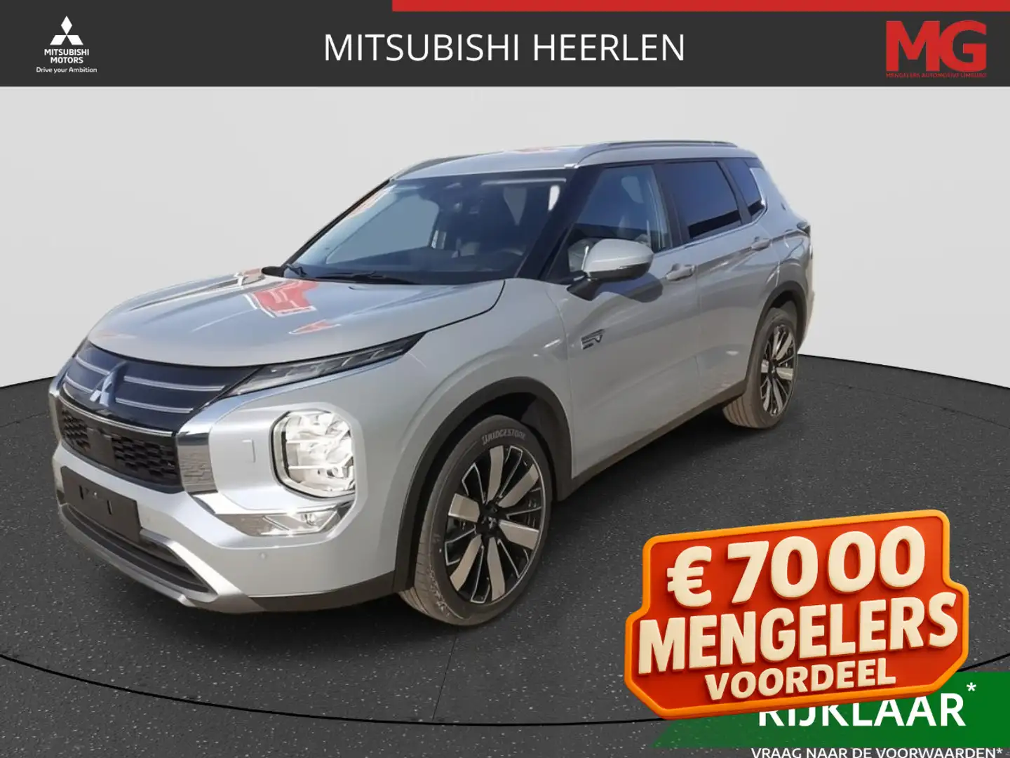Mitsubishi Outlander 2.4 PHEV First Edition Mengelers Actieprijs: € 51. Grijs - 1