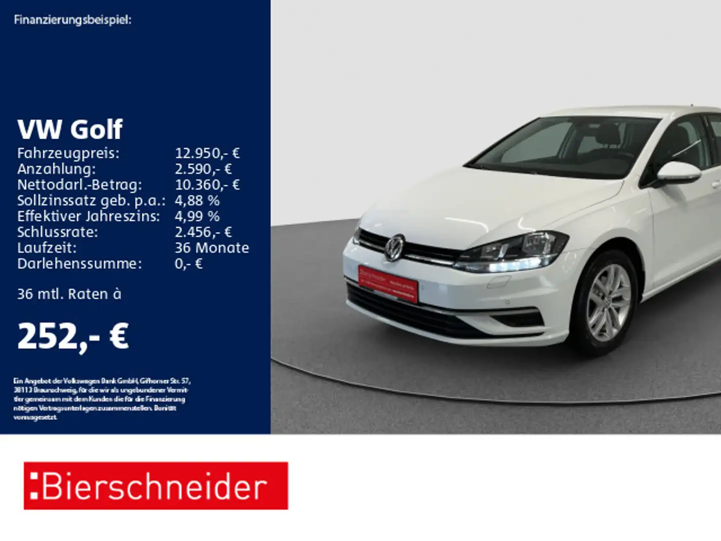 Volkswagen Golf VII 1.0 TSI Comfortline ALU CLIMATR SHZ PDC Biały - 1