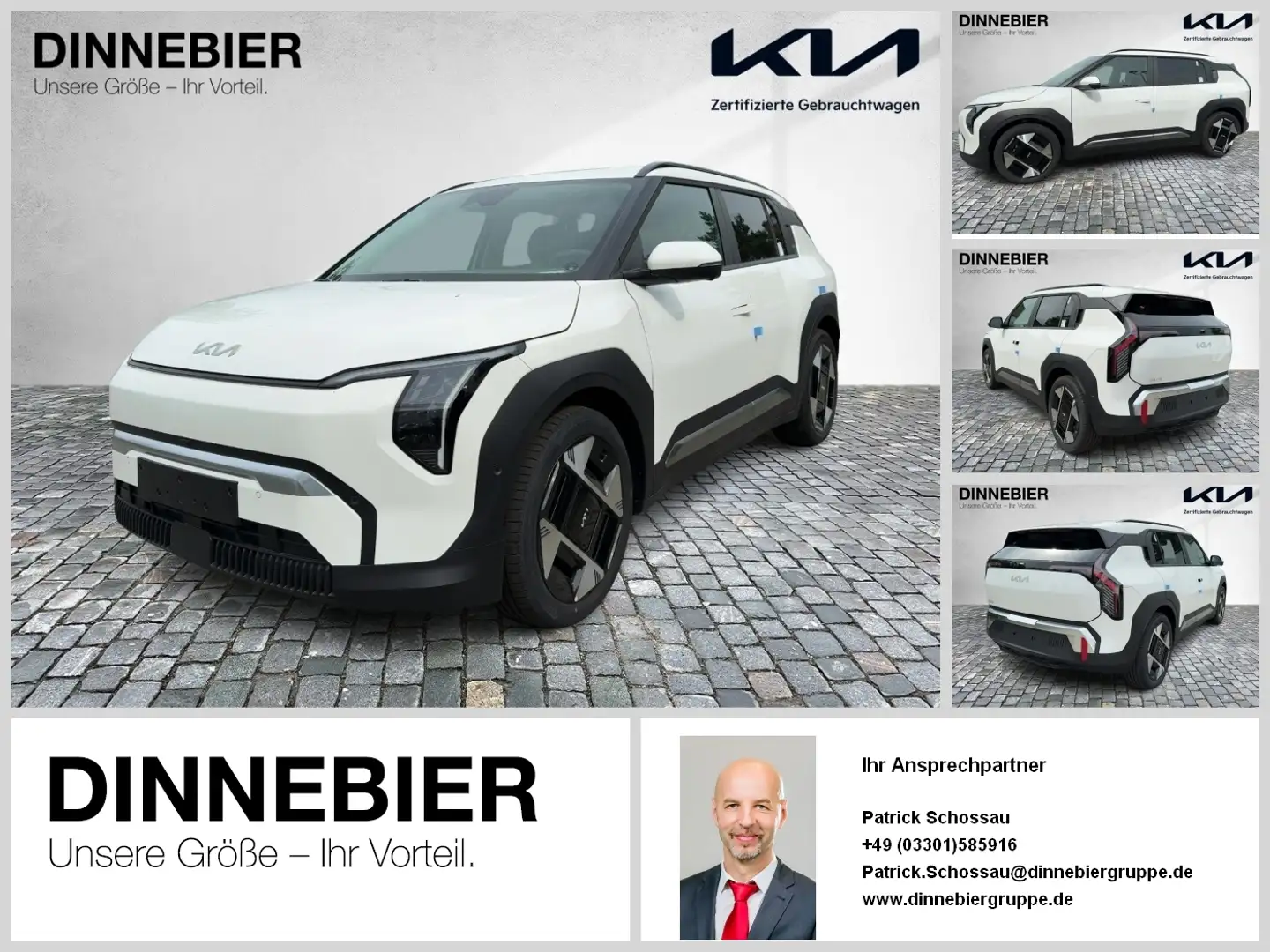 Kia EV3 Earth 58.3 kWh LED+360°Kamera+Navi+SHZ Blanco - 1