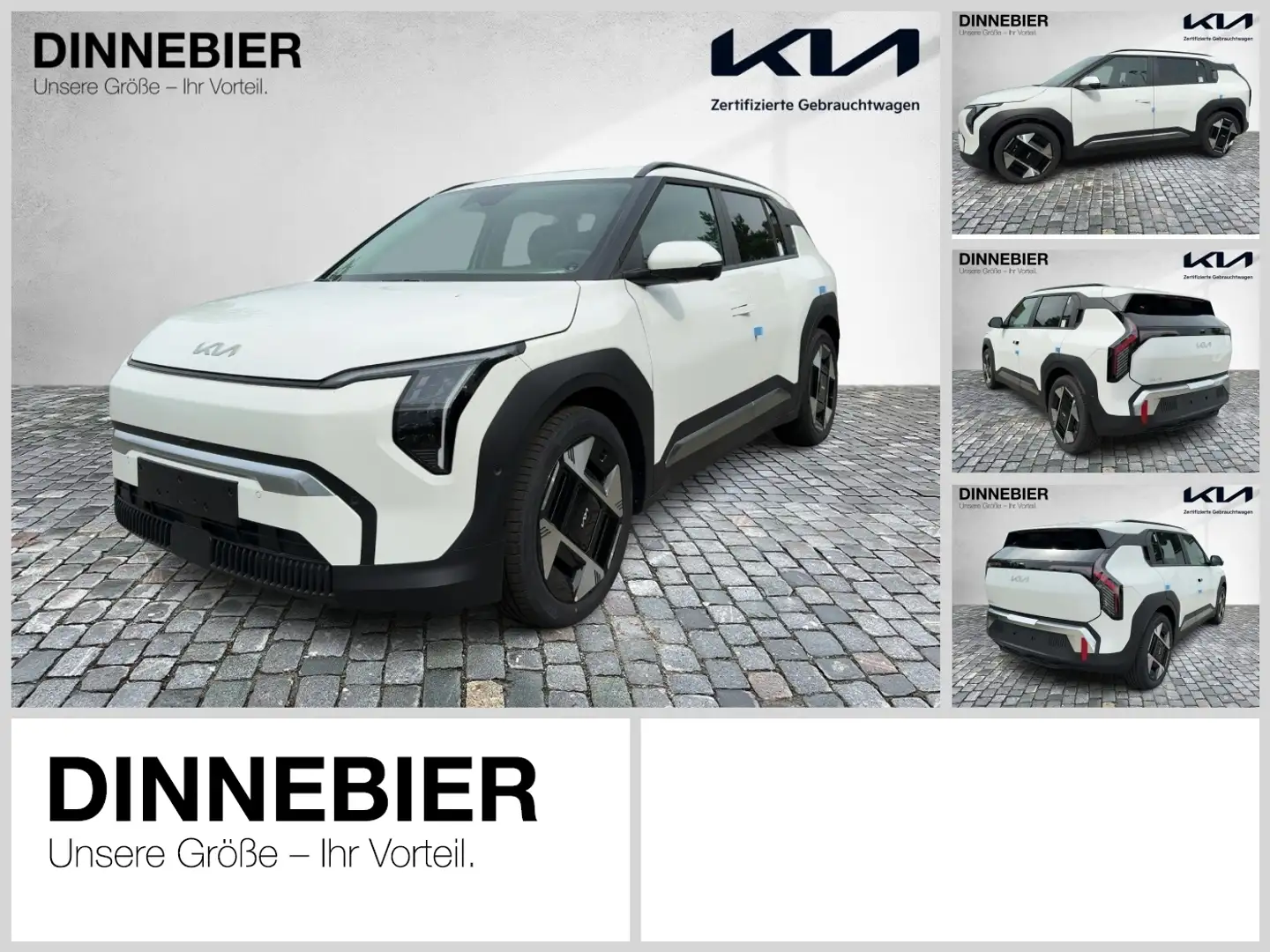Kia EV3 Earth 58.3 kWh LED+360°Kamera+Navi+SHZ Weiß - 1