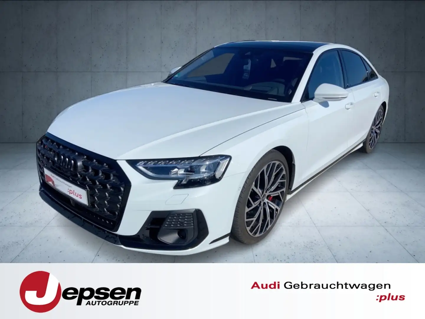 Audi S8 TFSI tiptr. Matrix HUD N-Sicht PANO Stdhzg. Blanco - 1