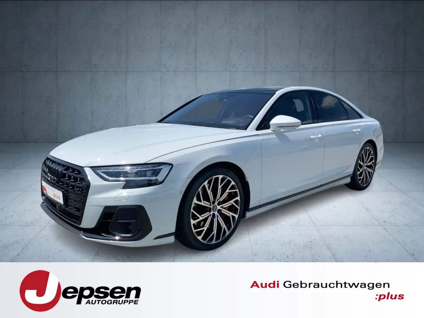 Audi S8 TFSI tiptr. Matrix HUD N-Sicht PANO Stdhzg. Blanc - 1