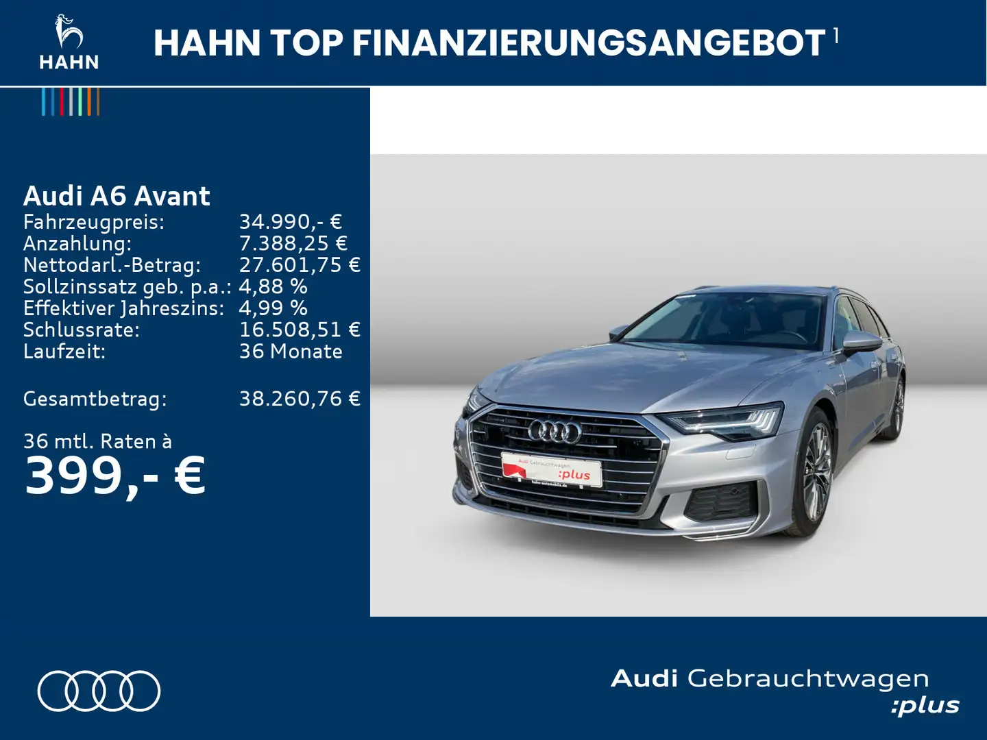 Audi A6 Sport 55TFSIe quattro S tronic Virtual Zilver - 2