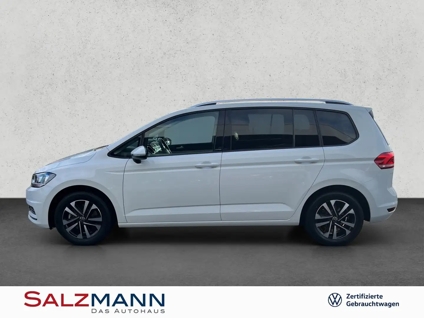 Volkswagen Touran 2.0 TDI United, Navi, Dach, AHK, 7 Sitzer White - 2