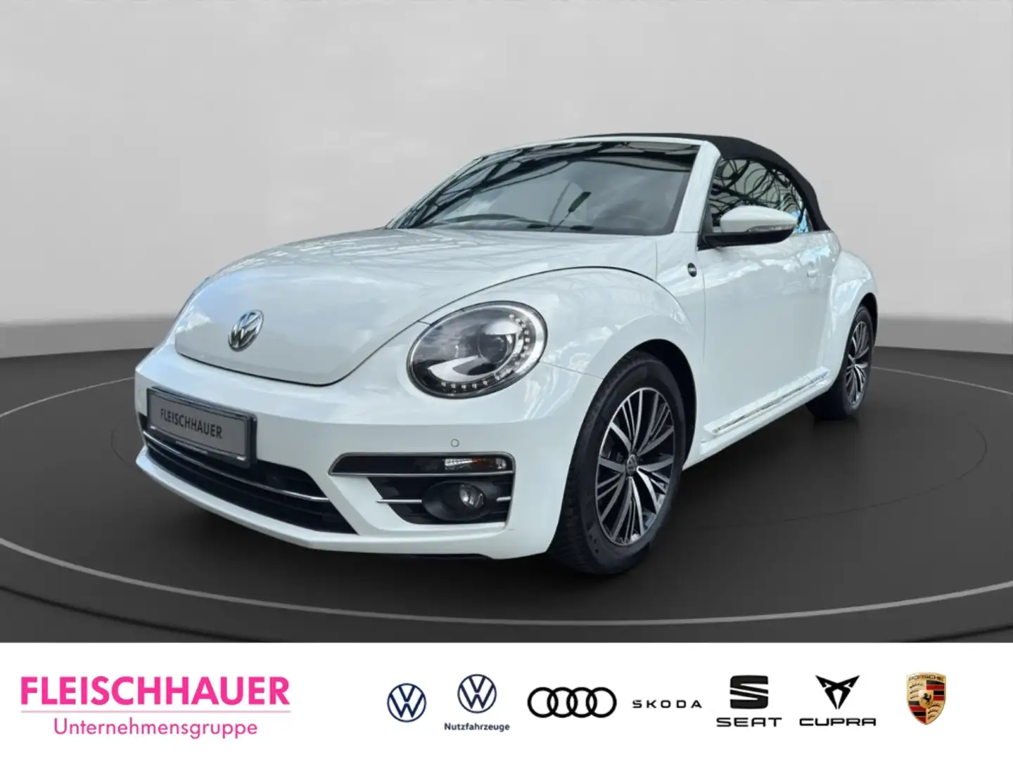 Volkswagen Beetle Cabriolet Sound 1.4 TSI Navi Bi-Xenon 3-Zonen-Klim Weiß - 1