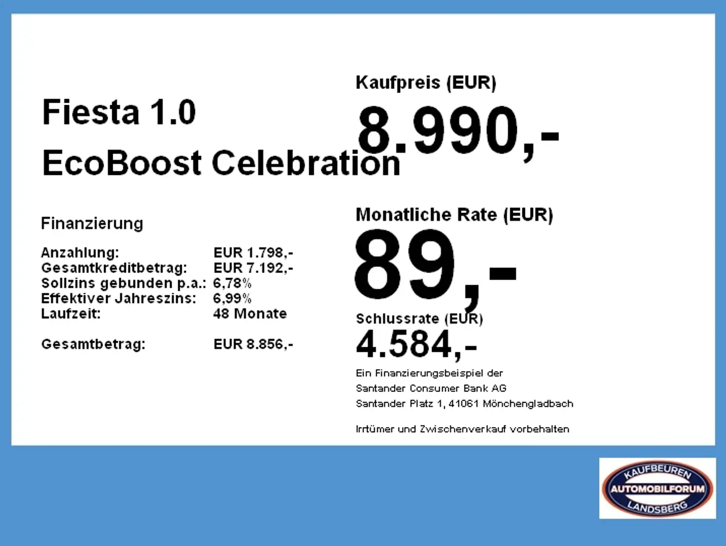 Ford Fiesta 1.0 EcoBoost Celebration RFK PDC Navi Noir - 2
