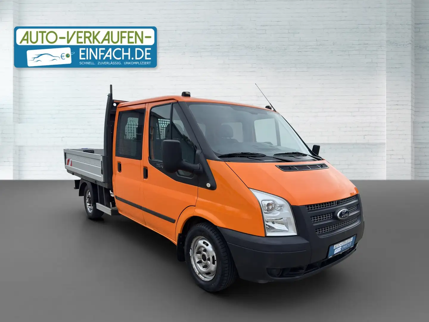Ford Transit FT 300 M,DOKA,5S,Sthz,AHK,Klima,TÜV+Service Orange - 1