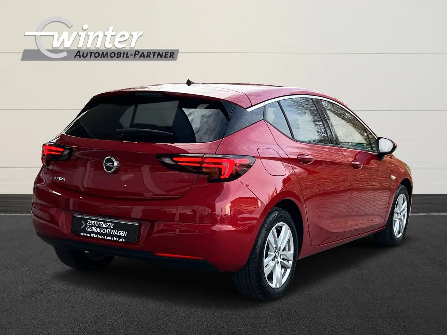 Opel Astra 1.5 D Elegance LED/AHZV/KAMERA/LENKRAD+SHZ Rojo - 2