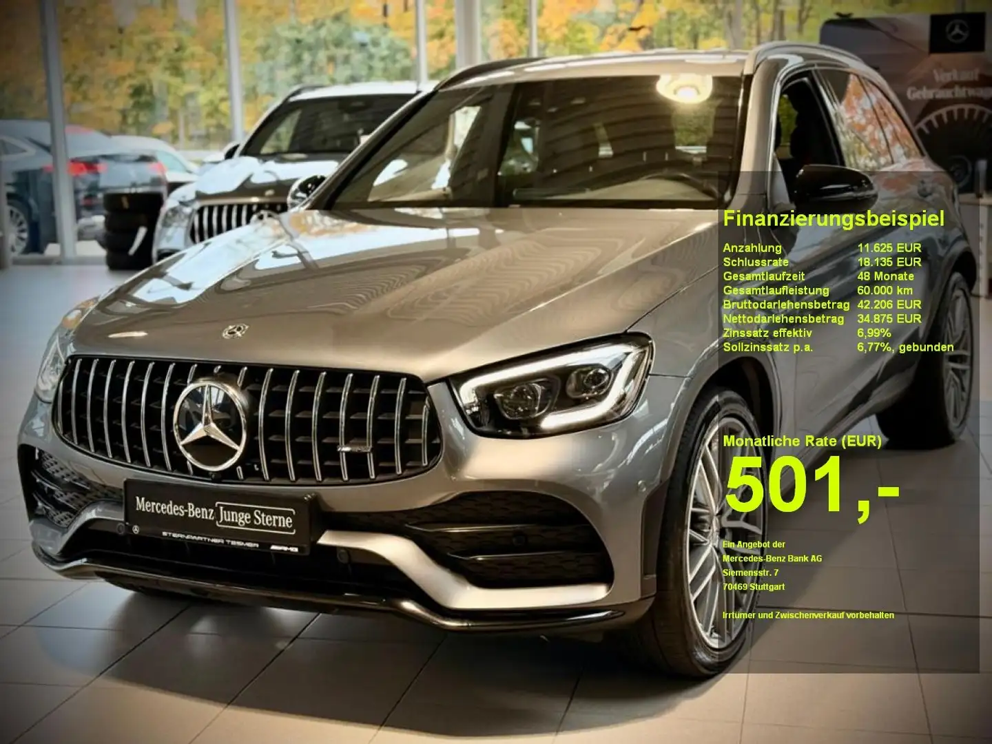 Mercedes-Benz GLC 43 AMG AMG GLC 43 4M AMG+AHK+Burmester+Kamera+PerfAbgas Grau - 1