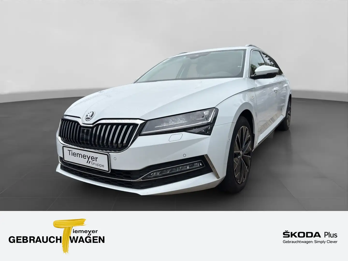 Skoda Superb Combi 2.0 TDI DSG L&K PANO KLIMASITZE STH Weiß - 1
