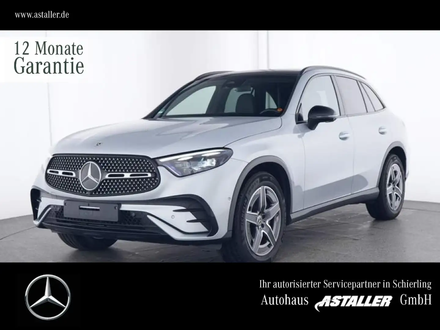 Mercedes-Benz GLC 300 4M AMG Line 2x Prem+HUD+Night+Pano+360° Silber - 1