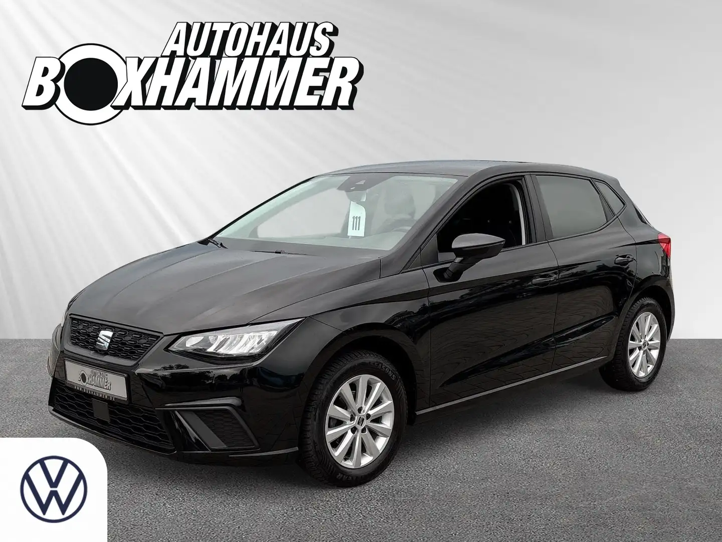 SEAT Ibiza 1,0 TSI Style NAVI+TEMPOMAT+SHZ+LED Zwart - 1
