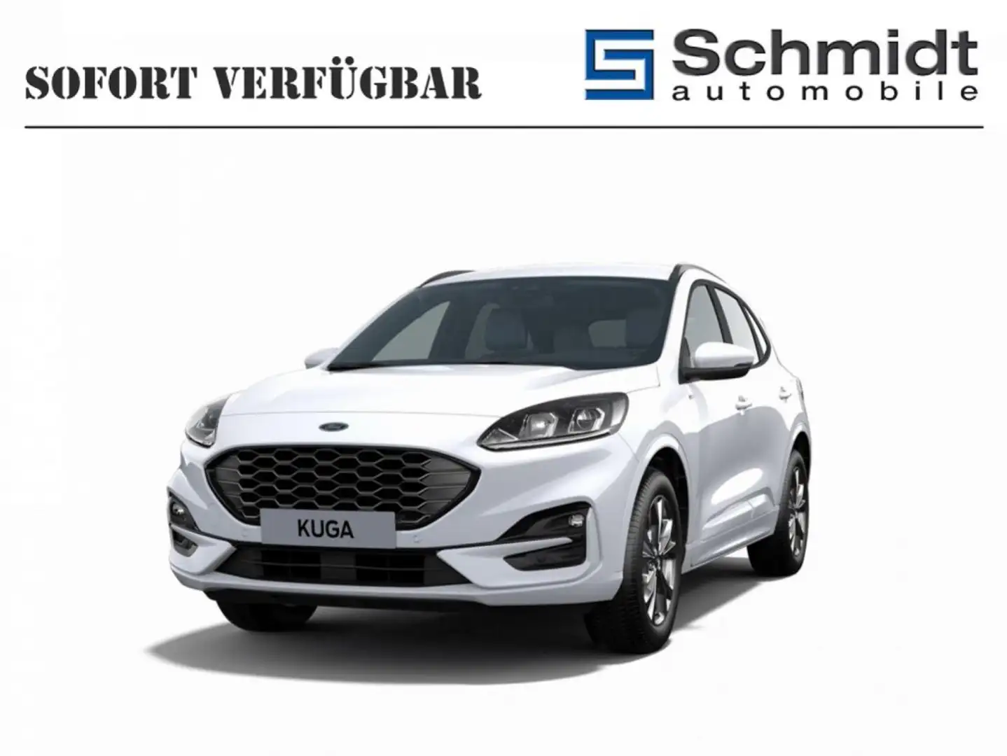 Ford Kuga ST-Line 2,0 Eblue 120PS A8 AWD Weiß - 1