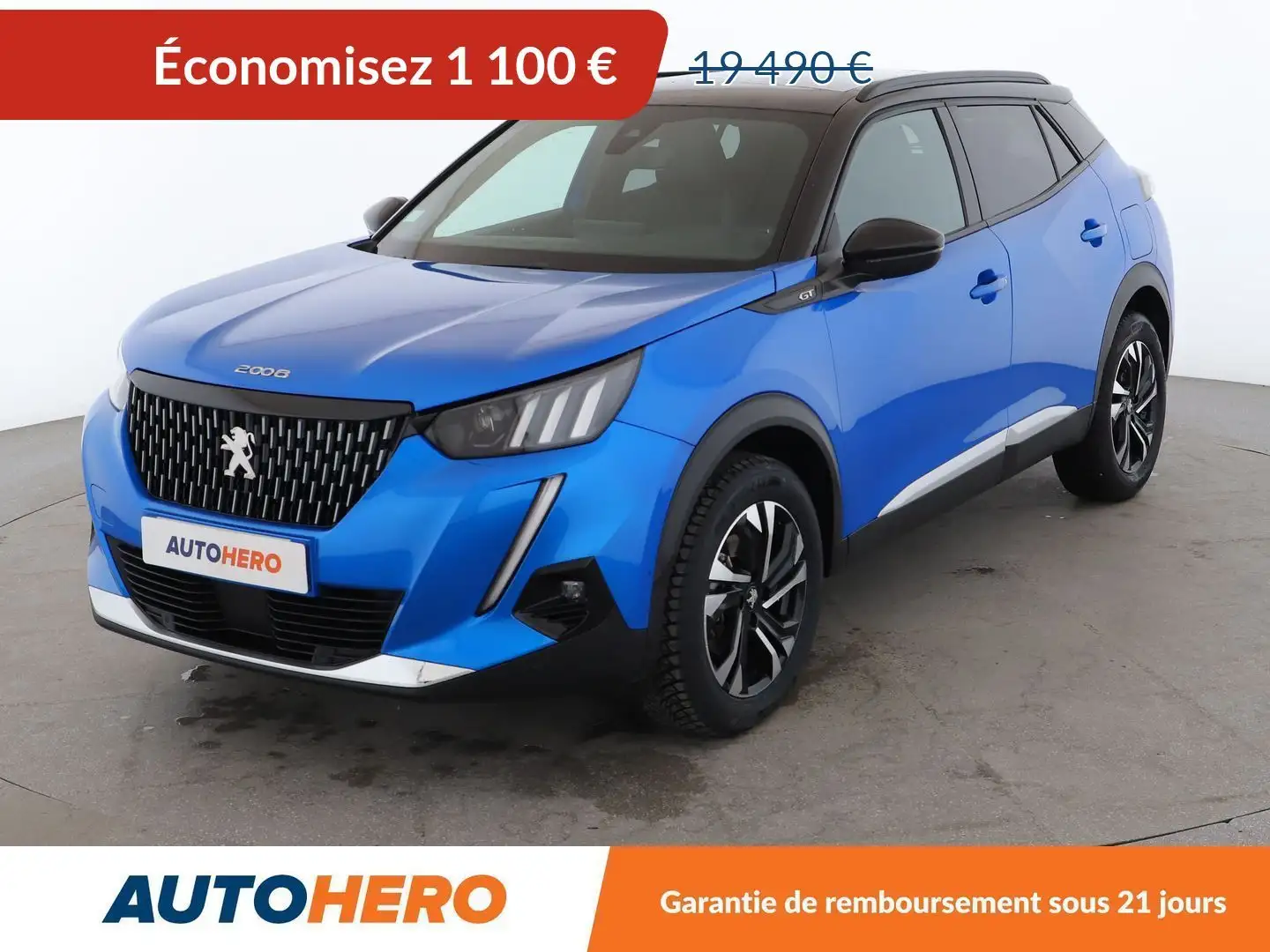 Peugeot 2008 1.2 PureTech GT EAT8 Bleu - 1