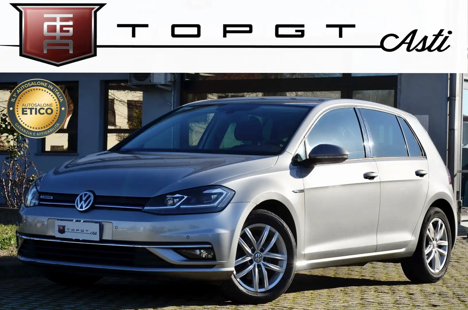 Volkswagen Golf 1.5 tgi Executive 131cv dsg 5p UFF ITALIANA Argento - 1
