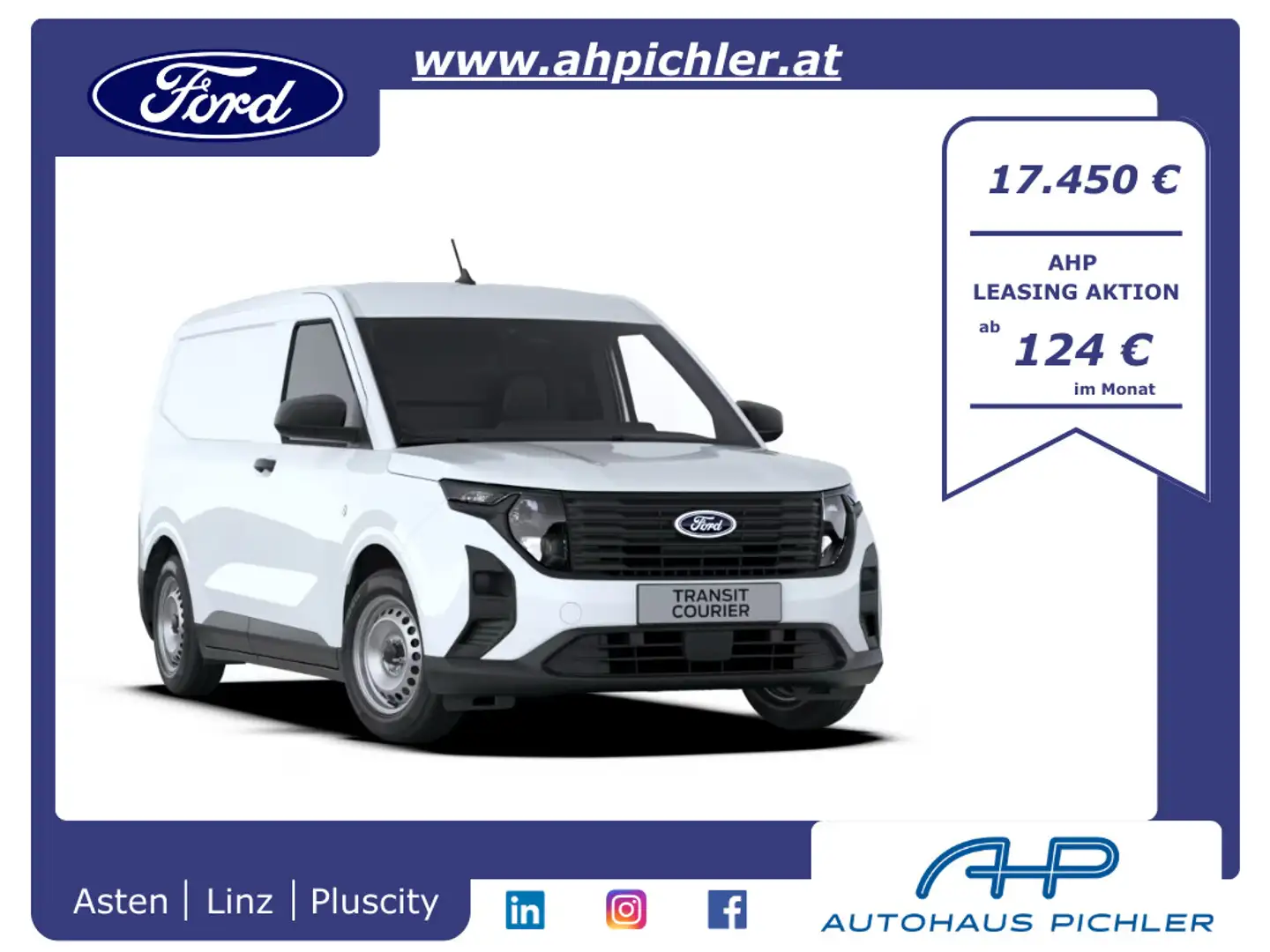 Ford Transit Courier Transit Courier 1,0 EcoBoost Basis Weiß - 1