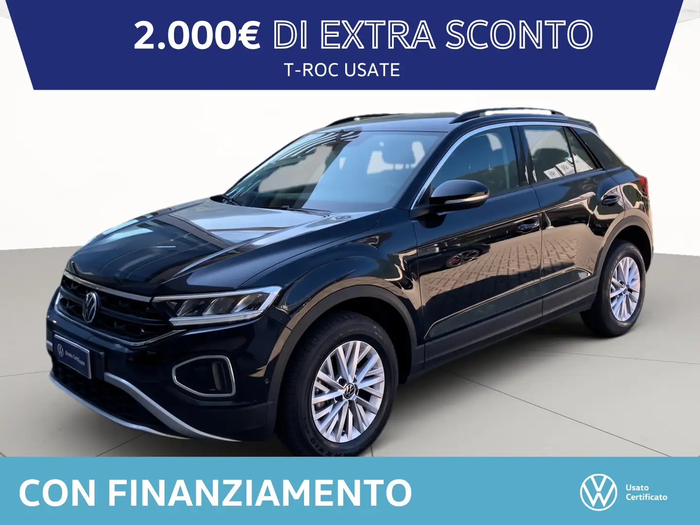 Volkswagen T-Roc 2.0 tdi life 115cv Nero - 1