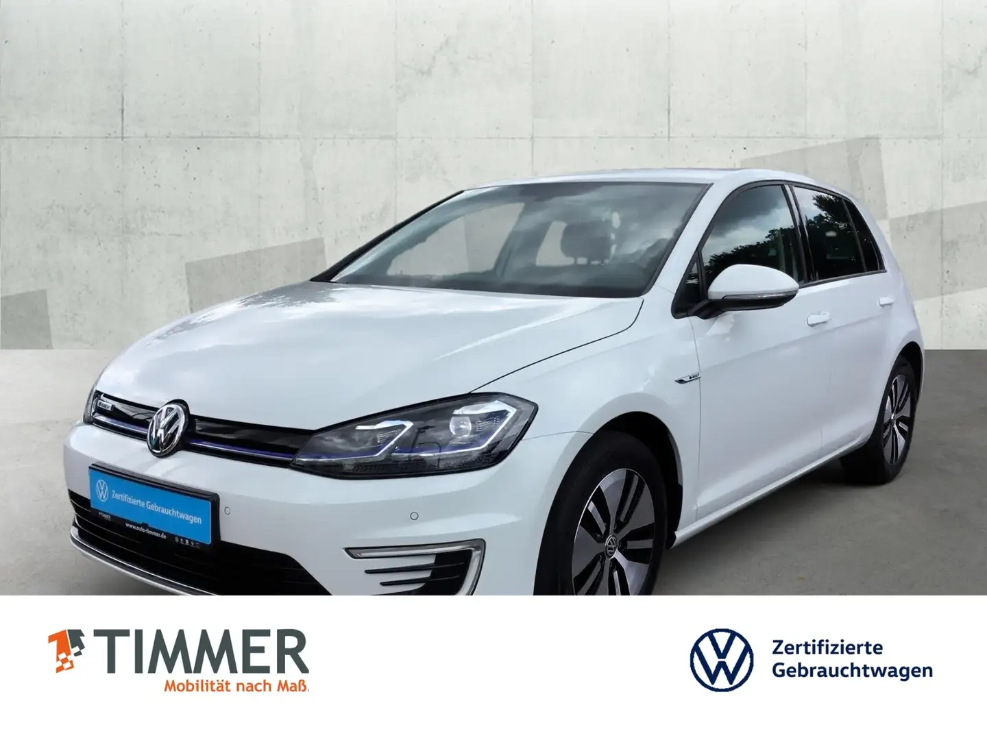 Volkswagen Golf VII e-Golf *NAVI*RKAM*WÄRMEPUMPE*LED* Wit - 1