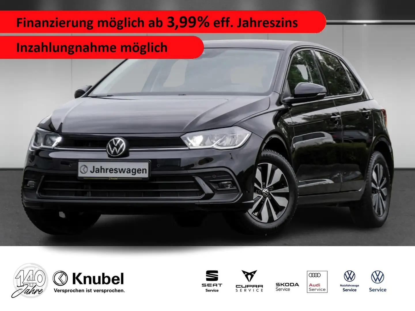 Volkswagen Polo GOAL 1.0 TSI NAVI/ACC/SHZ/GJR Noir - 1
