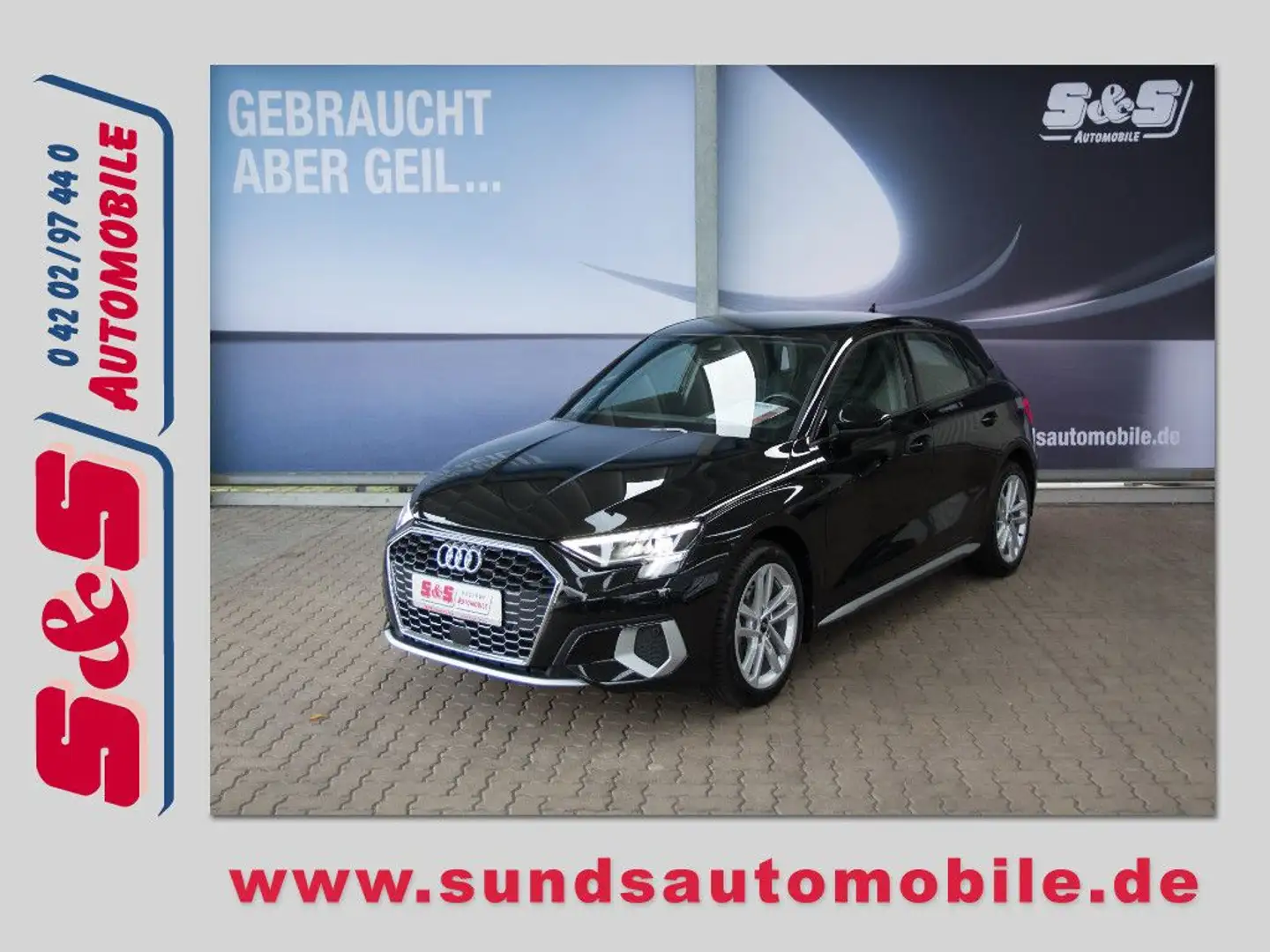 Audi A3 Sportback 35 TFSI Advanced MHEV LED/SHZG/VIRT Schwarz - 1