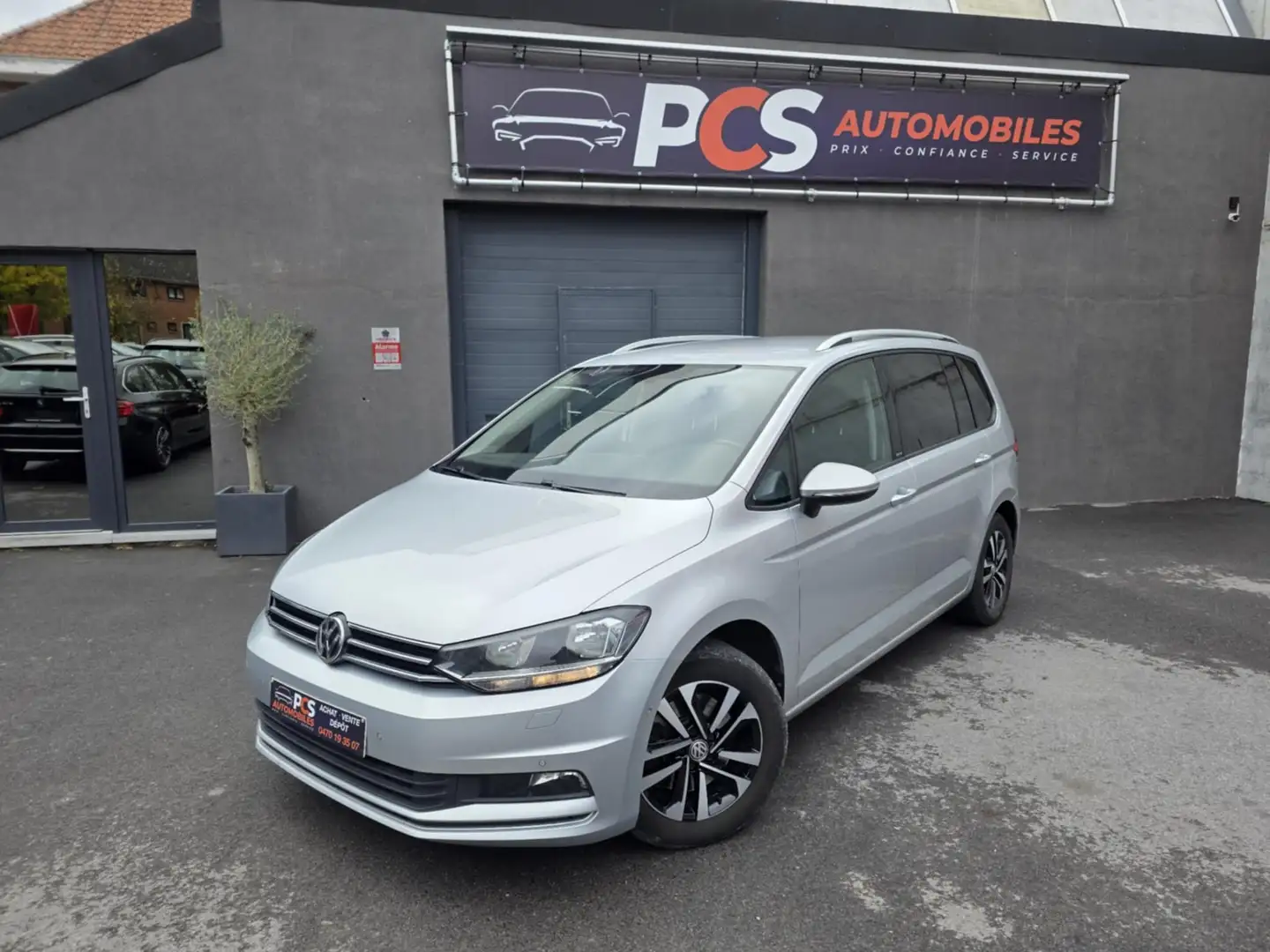 Volkswagen Touran 2.0 TDi SCR Highline DSG 7 PLACES*GPS*CAMERA... Argent - 1