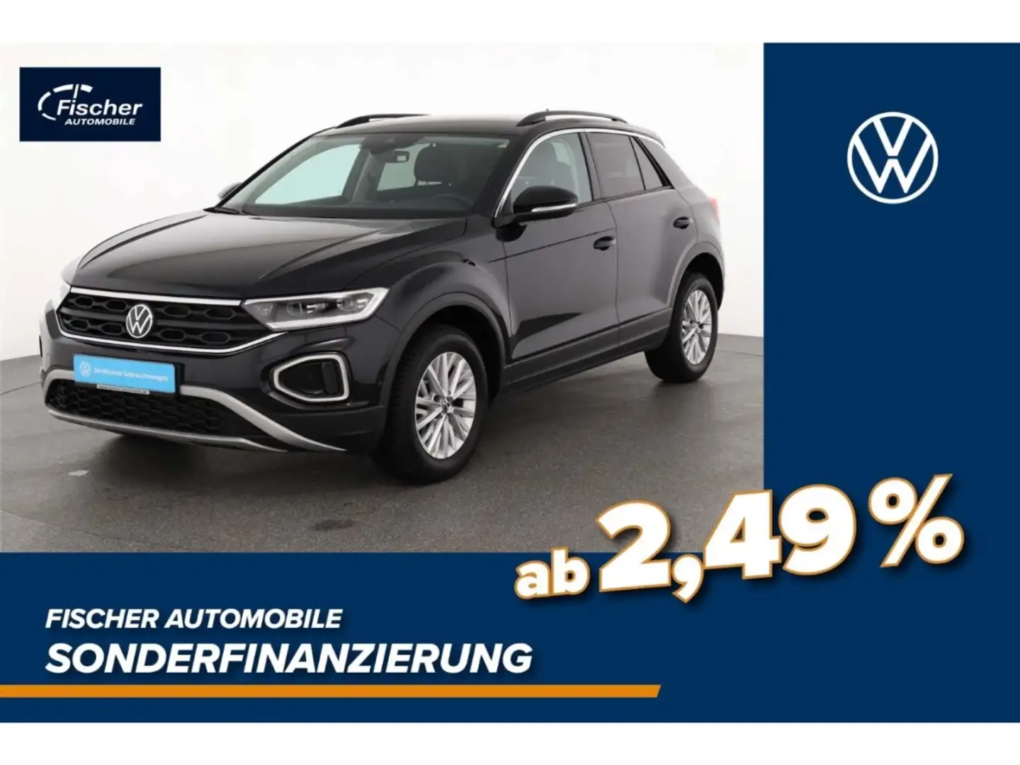 Volkswagen T-Roc 1.0 TSI Life 6-Gg. NAV/LED/SH/Klima/DAB+ Schwarz - 1