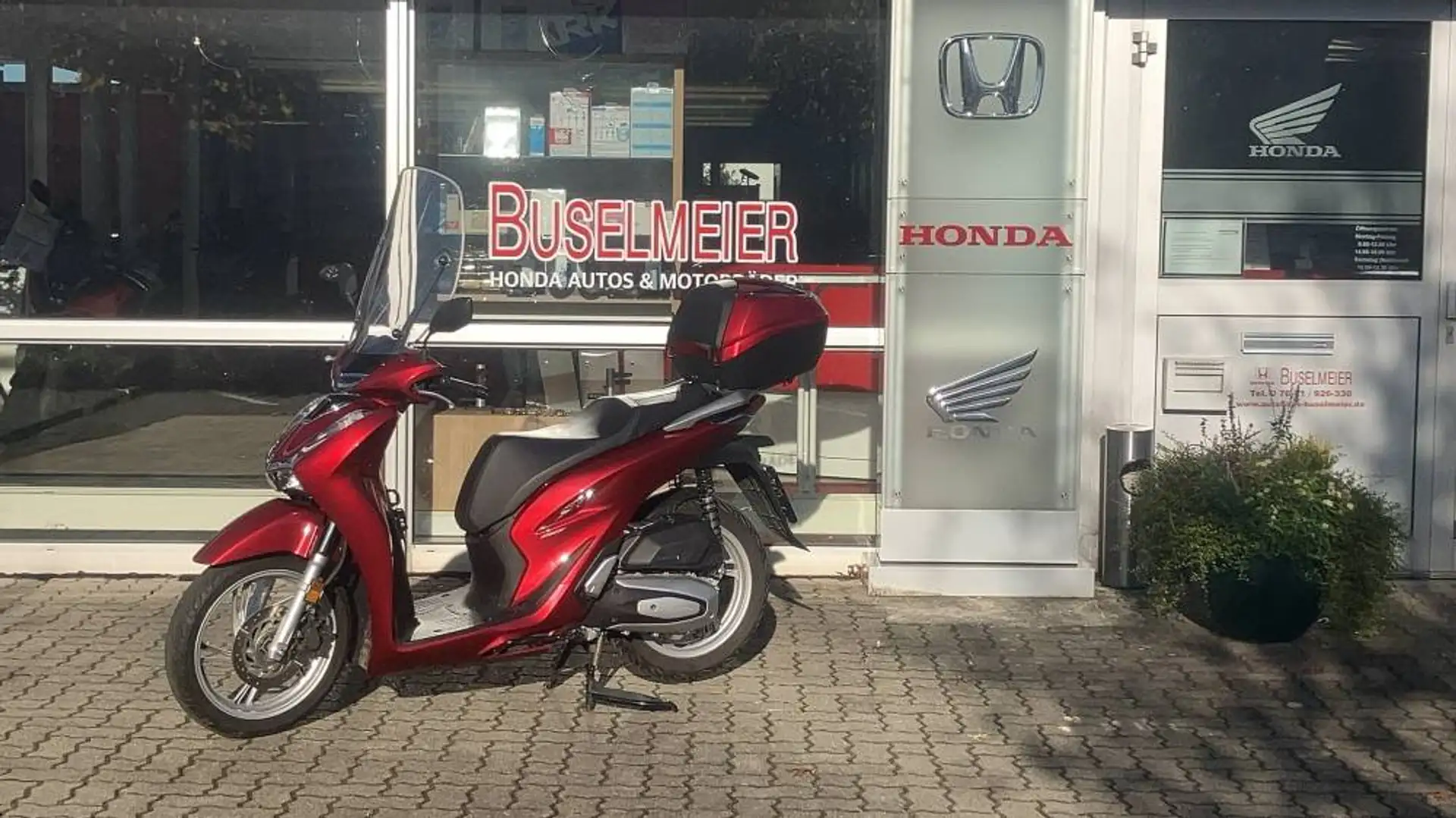 Honda SH 150 ABS Windschild Topcase Roşu - 1