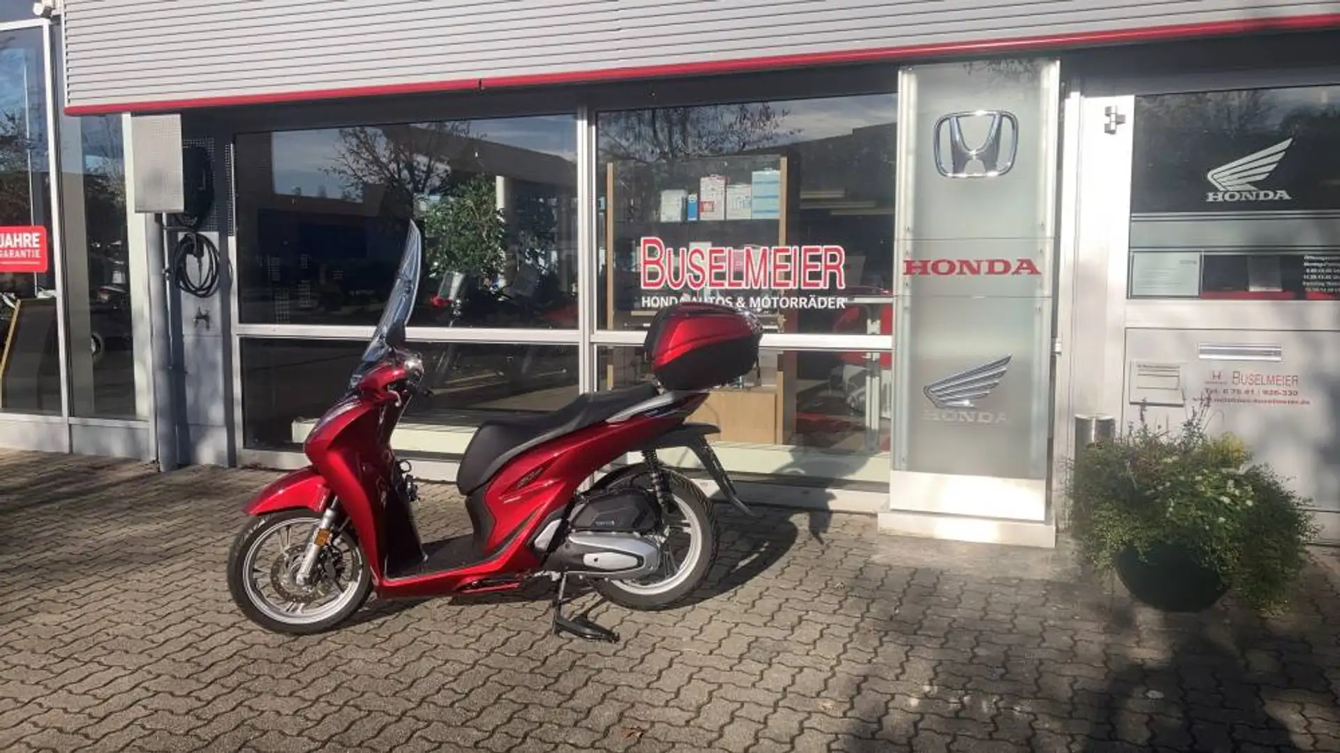 Honda SH 150 ABS Windschild Topcase Roşu - 2