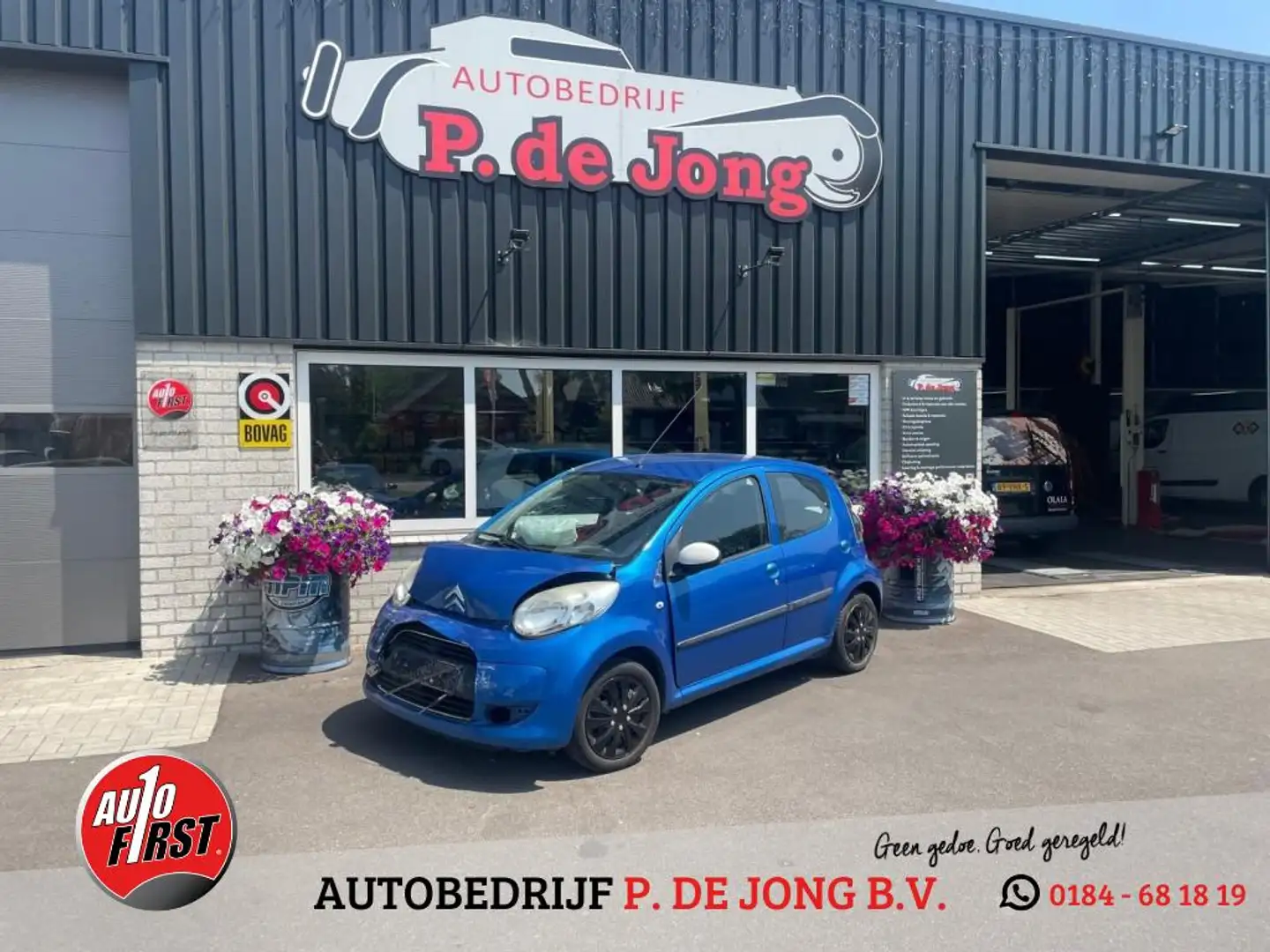 Citroen C1 1.0-12V EXCLUSIVE 5 deurs Airco parkeersensoren to Bleu - 1