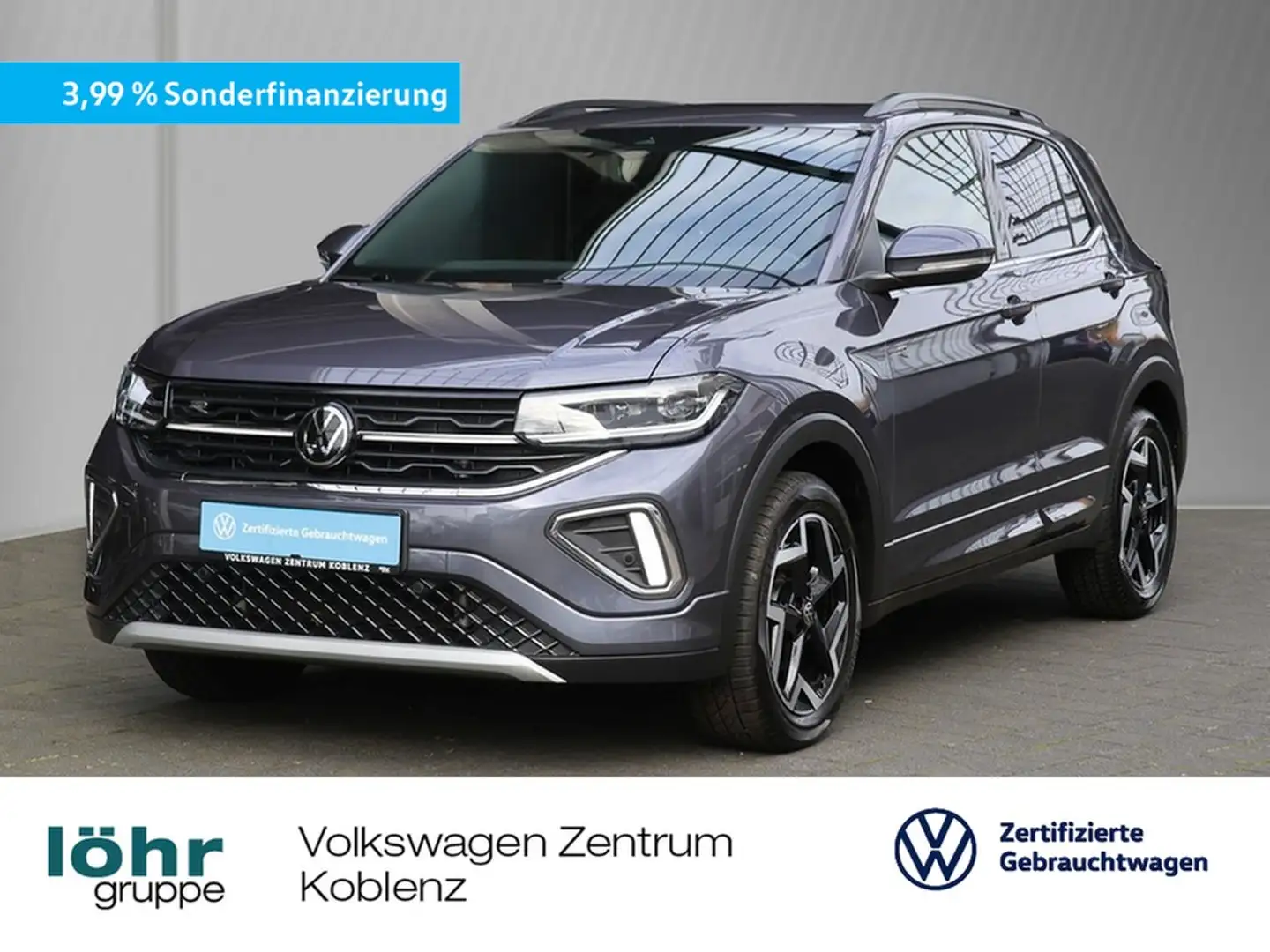 Volkswagen T-Cross 1.5 TSI DSG R-Line AHK/RFK/Navi Gris - 1