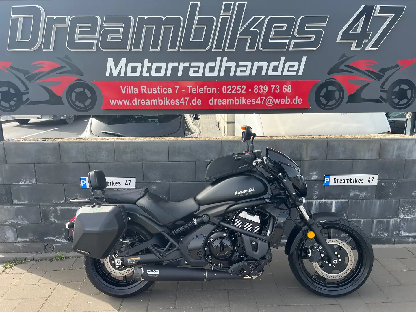 Kawasaki Vulcan S **NUR 70KM**ARROW**PERFORMANCE**SW MOTECH KOFFER** Negro - 1