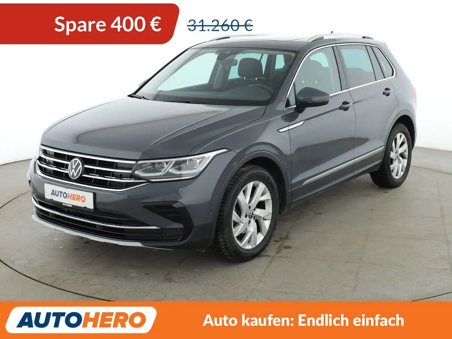 Volkswagen Tiguan 2.0 TDI Elegance Aut.*NAVI*CAM*ACC* Grau - 1