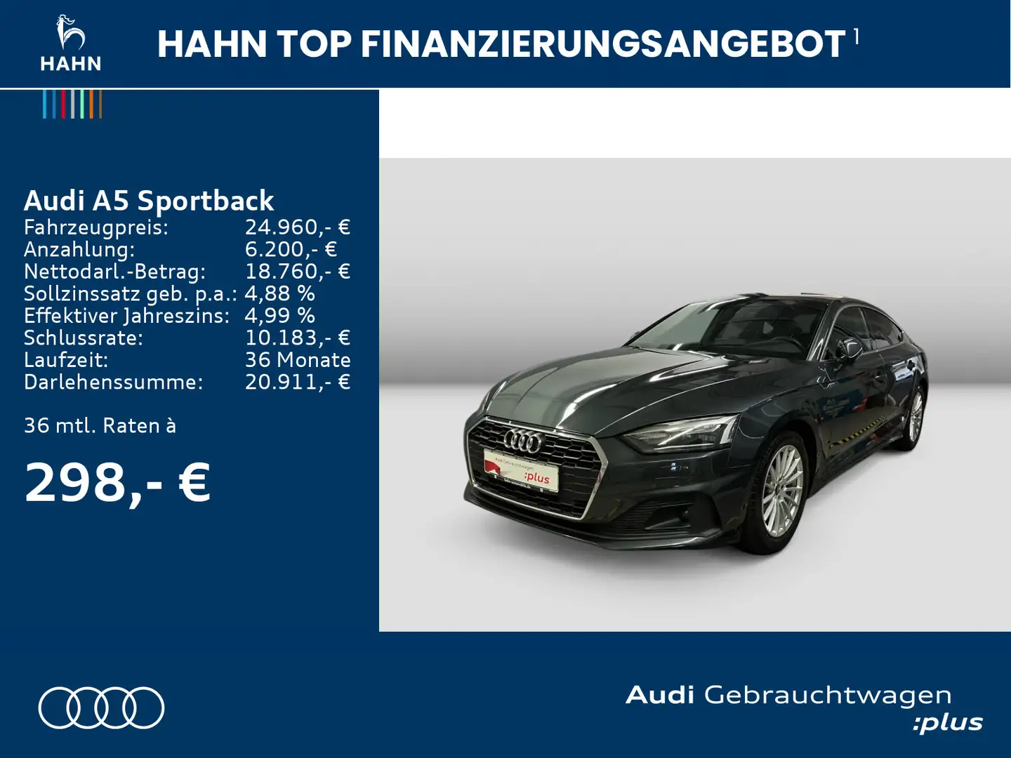 Audi A5 35 TDI Virtual Carplay Rückf Sitzh Gris - 2