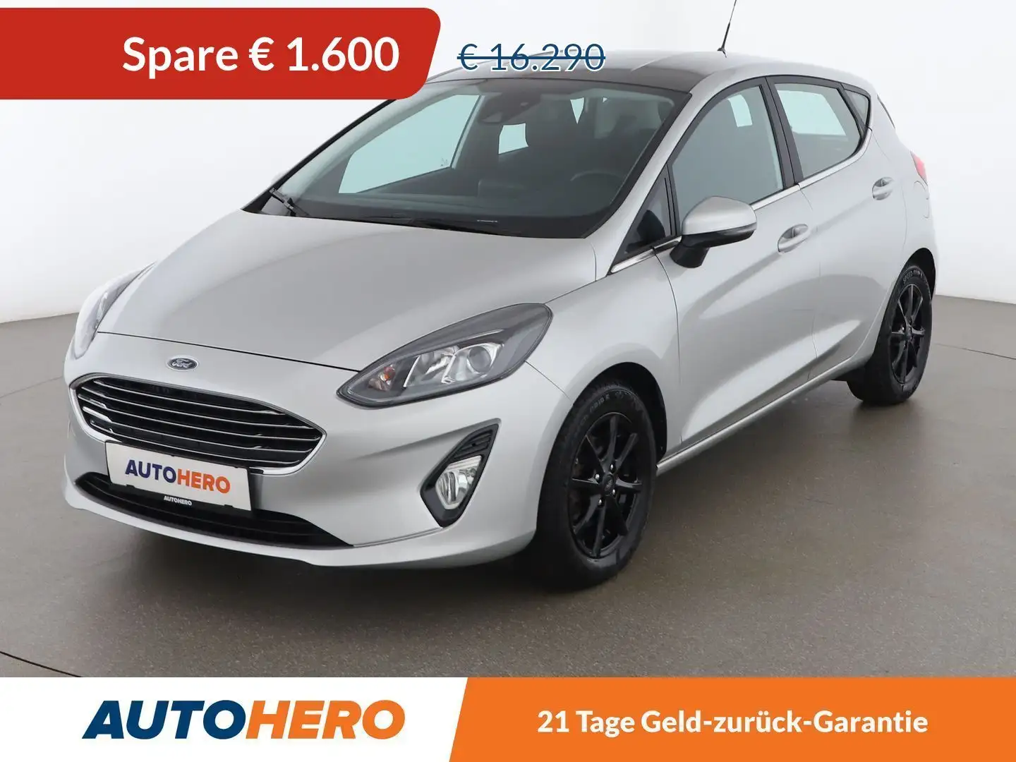 Ford Fiesta 1.0 EcoBoost Mild-Hybrid Titanium *TEMPO*SPUR*AHK* Silber - 1