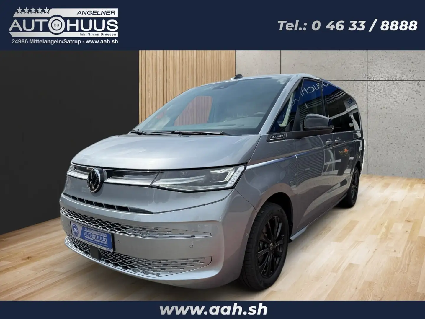 Volkswagen T7 Multivan 2.0 TDI DSG Style Lang VOLLAUSSTG. Klima Navi Silber - 1