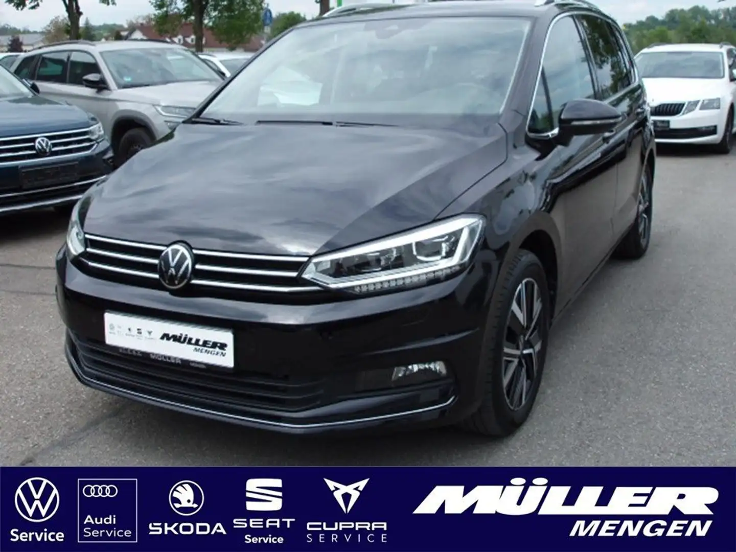 Volkswagen Touran Highline 1,5 TSI DSG BMT 7-SITZE/AHK/NAVI Fekete - 1