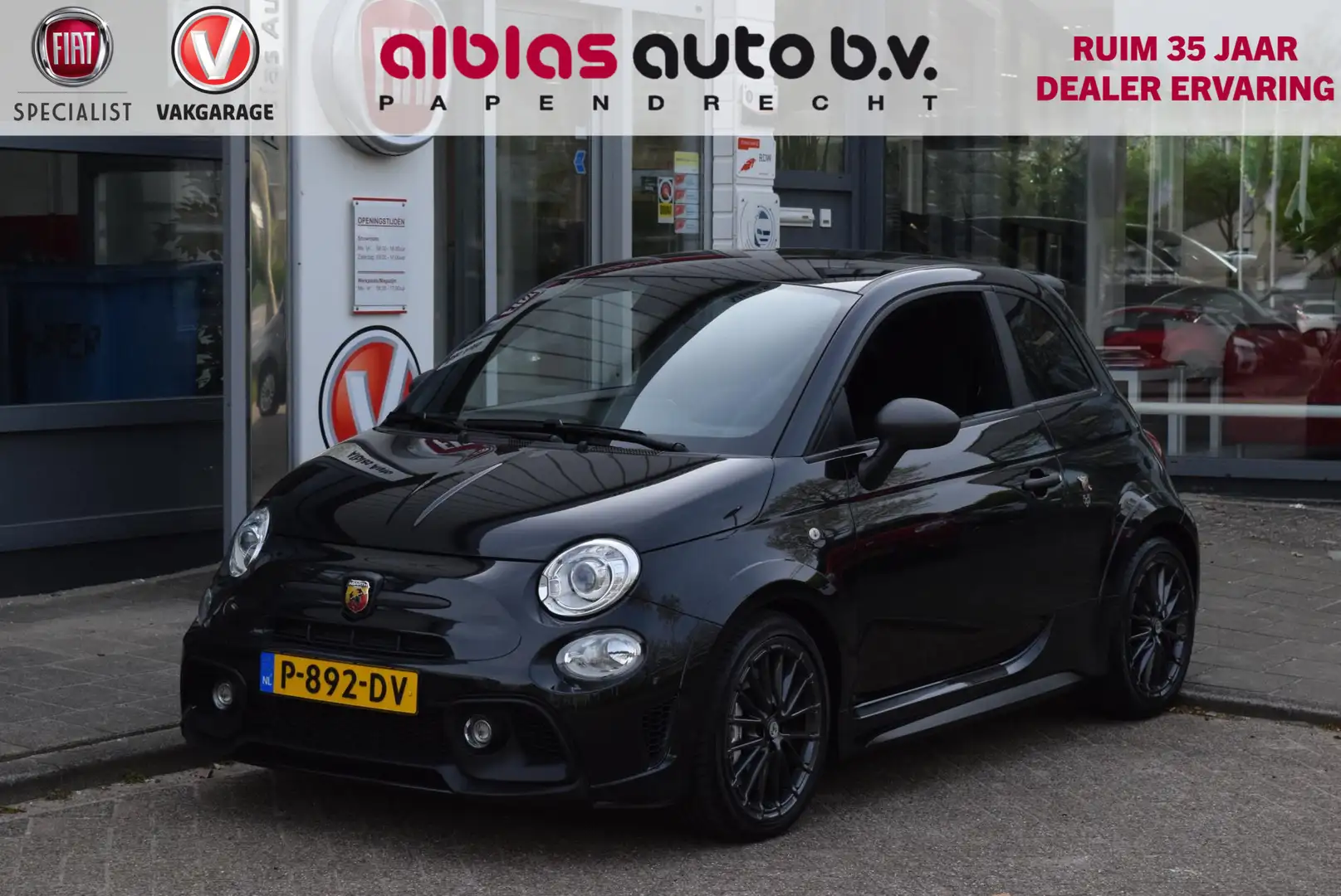 Fiat 500 Abarth Competizione|Akrapovic|Sabelt|200pk! Zwart - 1