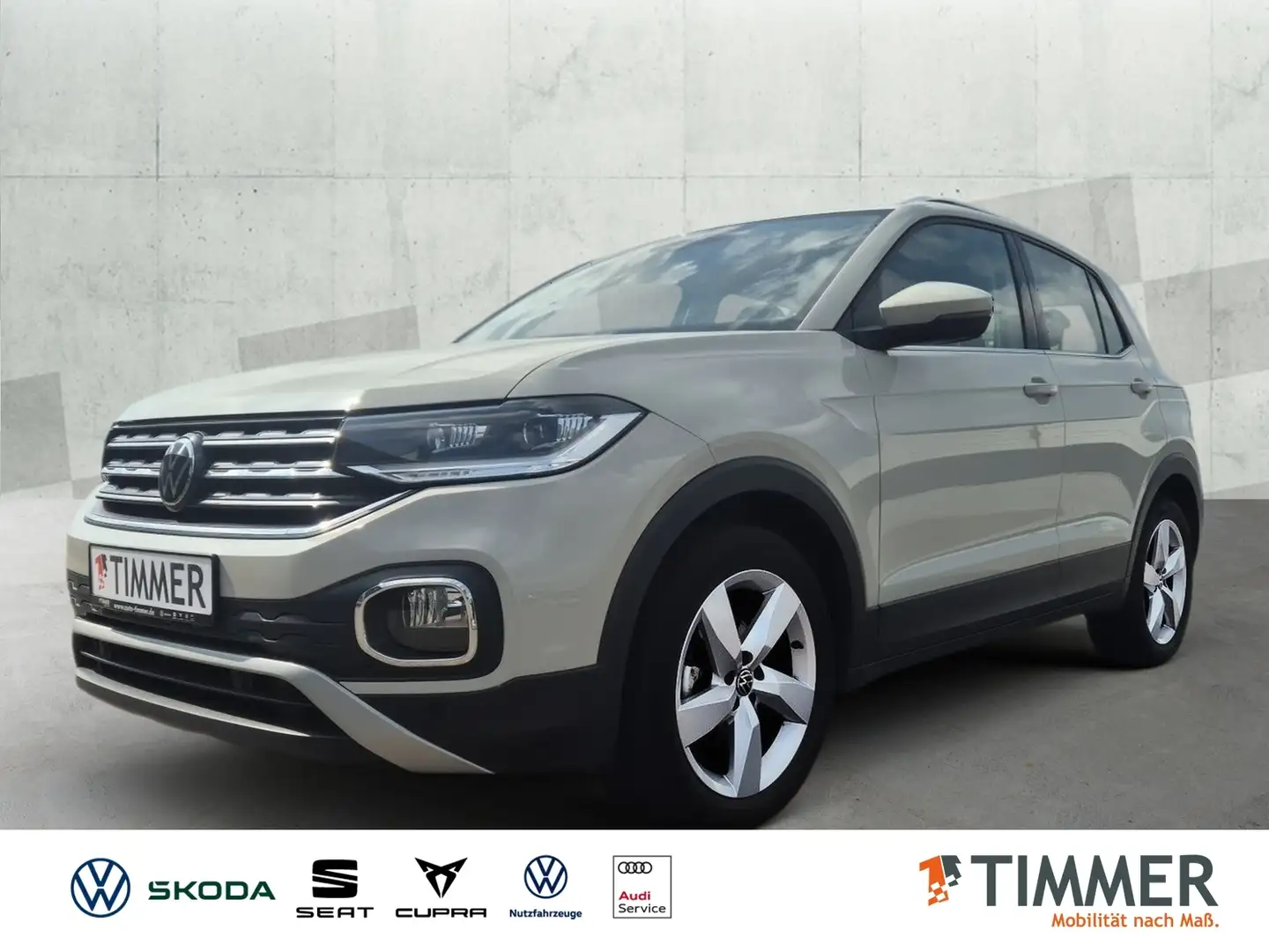 Volkswagen T-Cross 1.0 TSI STYLE *LED *APP *ALU *SHZ *DAB+ * Gris - 1